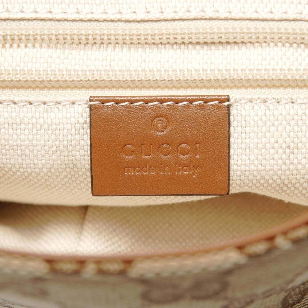GUCCI Authentic Brown Canvas Shoulder Bag - Picture 8 of 12